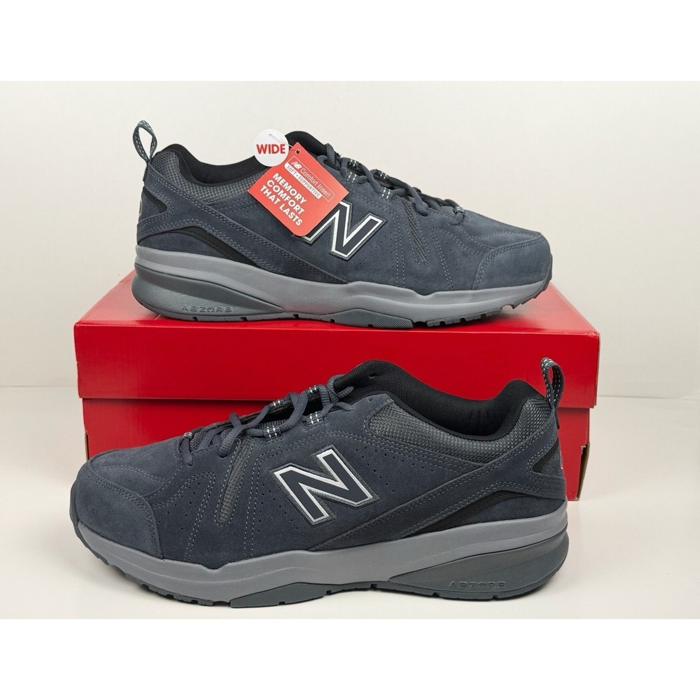 New Balance 608v5 Training Shoes Men's Size 11 4E Wide Black/Grey MX608DG5